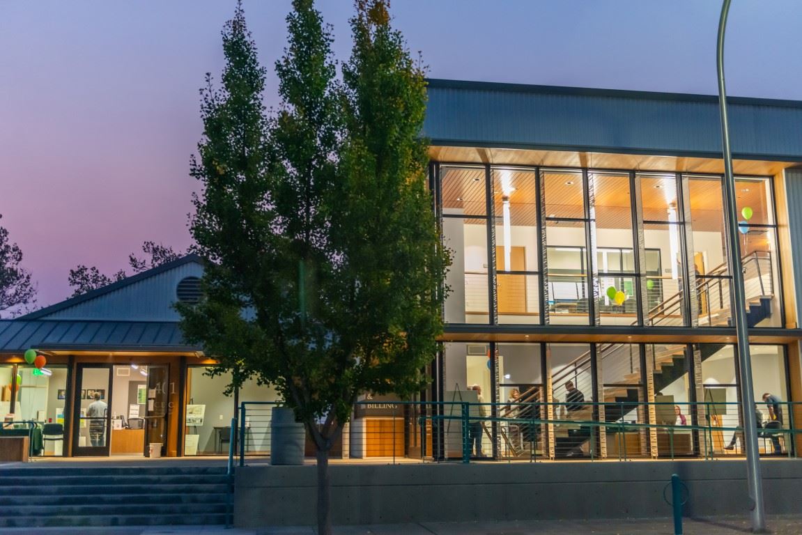 A Picture of City Hall at Night 