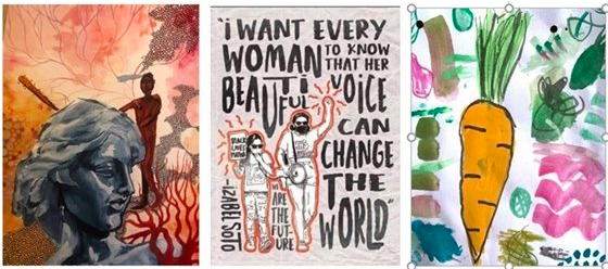 Image of hand-drawn student artwork