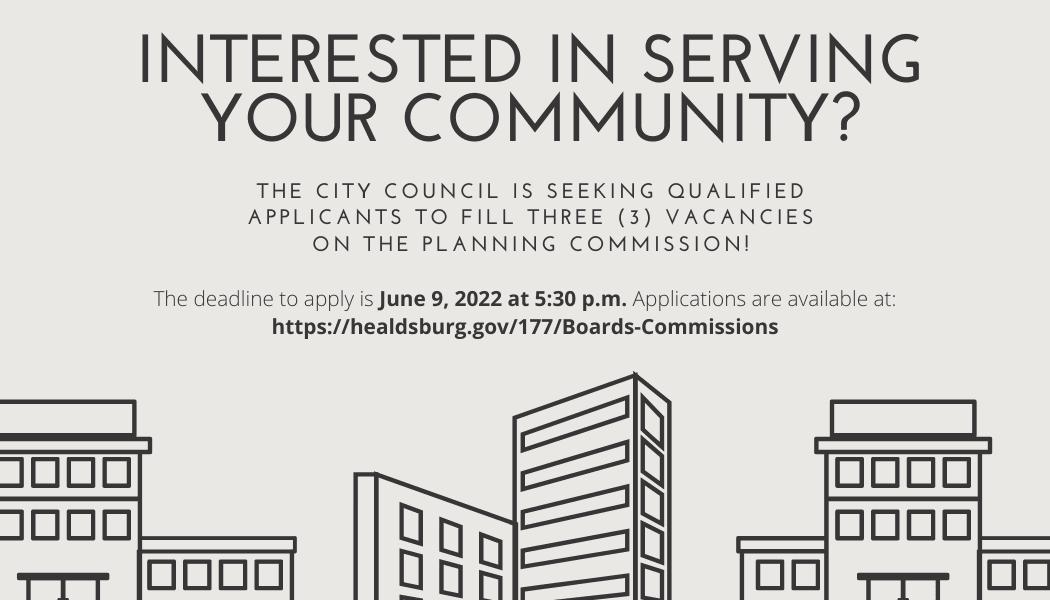 Planning Commission Recruitment flyer
