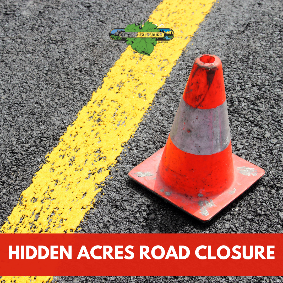 HIDDEN ACRES ROAD CLOSURE SIGN
